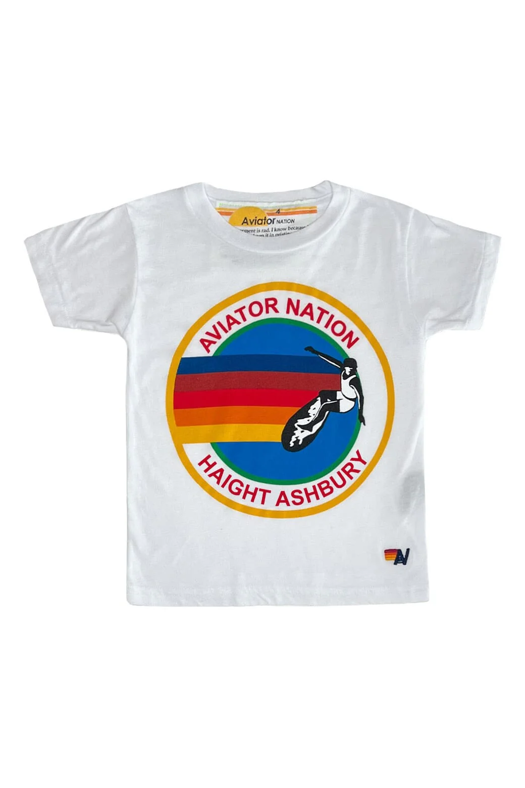 KID'S AVIATOR NATION HAIGHT ASHBURY TEE - WHITE