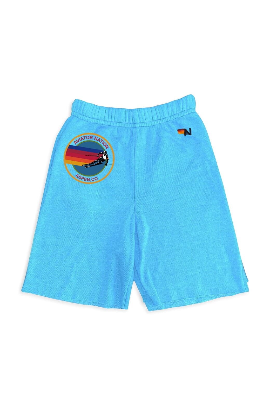 10340-aviator-nation-aspen-kids-sweatshorts-neon-blue-1.jpg AVIATOR NATION ASPEN KIDS SWEATSHORTS - NEON BLUE