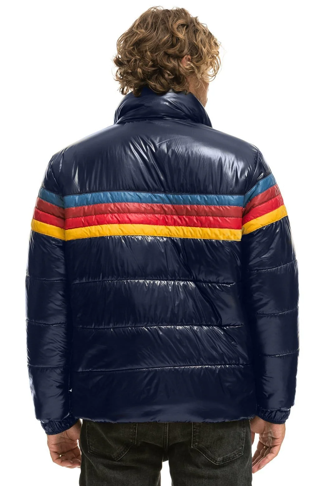 1123-4-stripe-luxe-traveler-jacket-glossy-navy-2.webp 4 STRIPE LUXE TRAVELER JACKET - GLOSSY NAVY