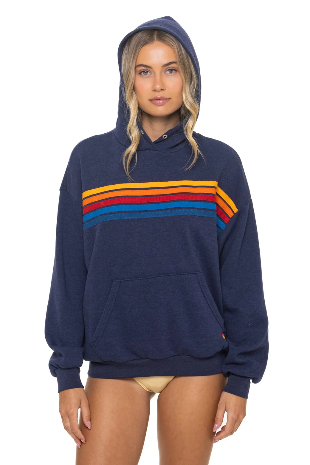 13-5-stripe-relaxed-pullover-hoodie-navy-1.webp 5 STRIPE RELAXED PULLOVER HOODIE - NAVY