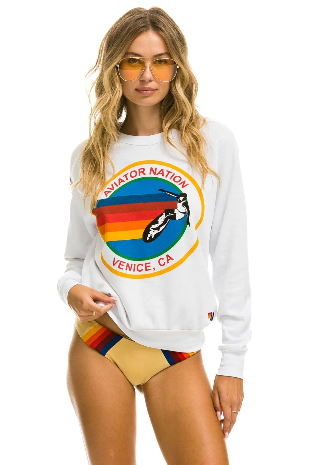 13480-aviator-nation-sweatshirt-white-1.webp AVIATOR NATION SWEATSHIRT - WHITE