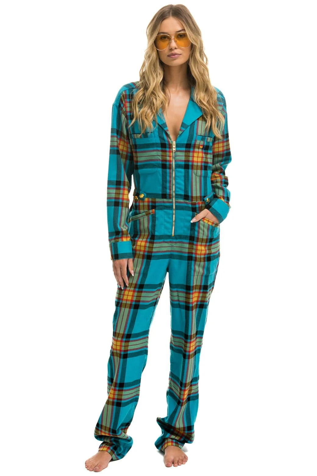 14620-unisex-plaid-flight-suit-jackson-plaid-3.webp UNISEX PLAID FLIGHT SUIT - JACKSON PLAID