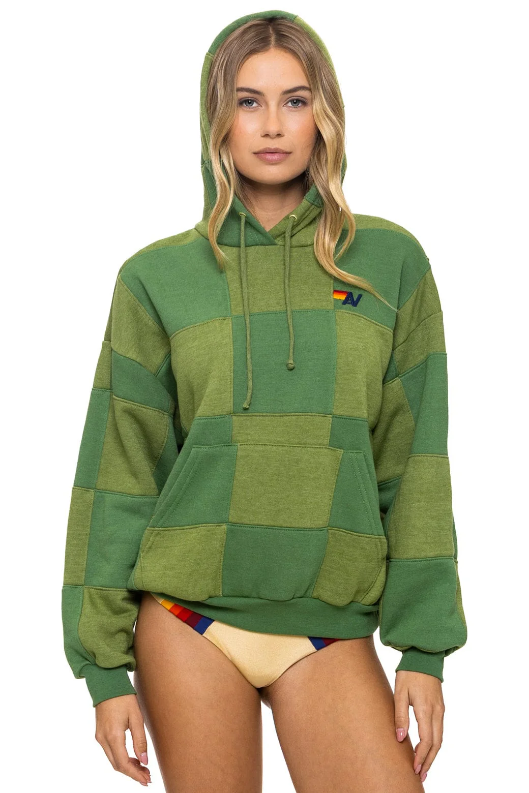 14942-check-quilt-relaxed-pullover-hoodie-jungle-green-palm-1.webp CHECK QUILT RELAXED PULLOVER HOODIE - JUNGLE GREEN // PALM