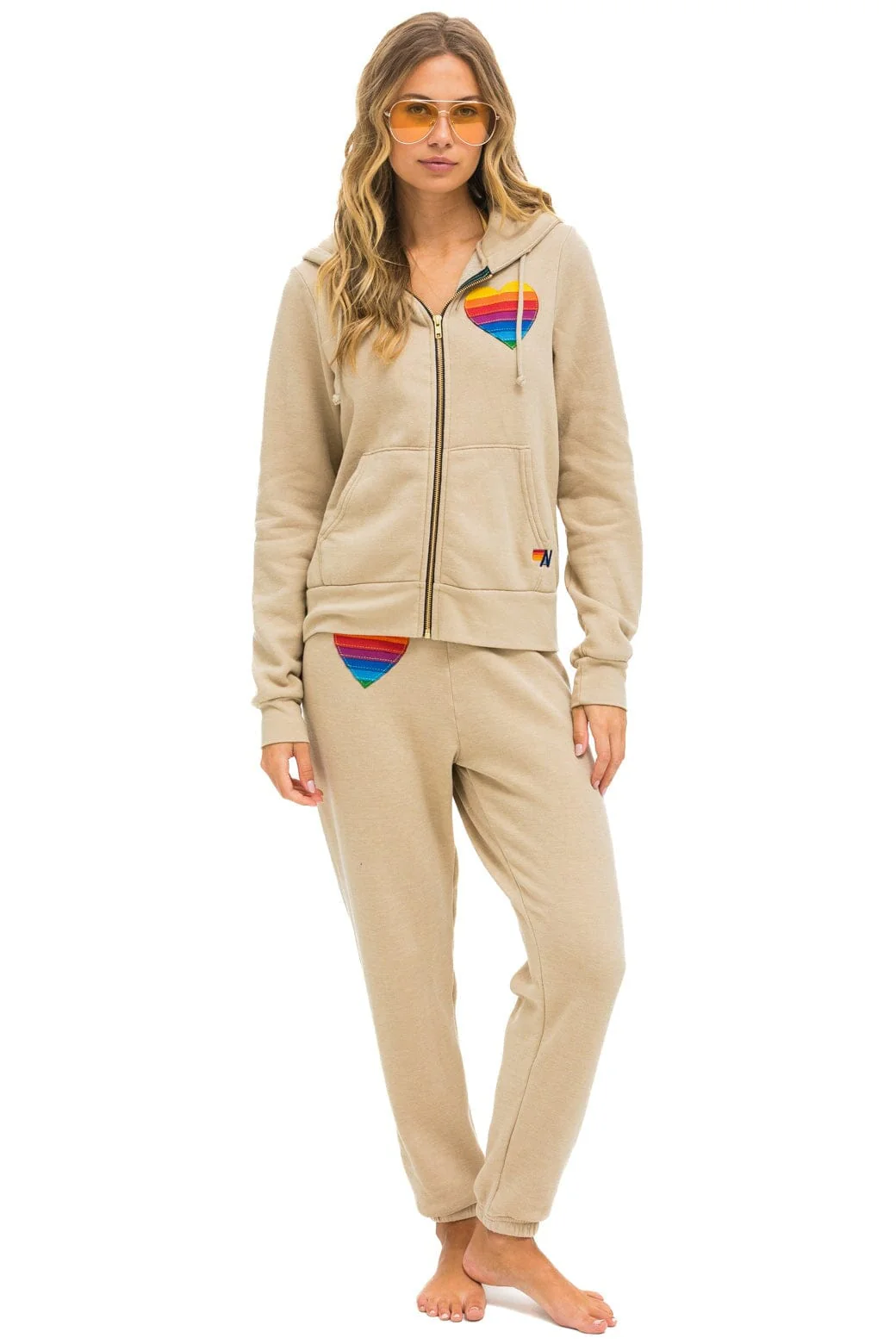 15425-rainbow-heart-stitch-zip-hoodie-sand-6.webp RAINBOW HEART STITCH ZIP HOODIE - SAND