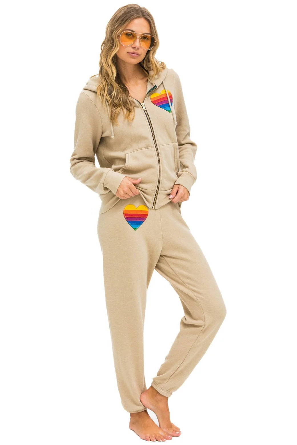 15425-rainbow-heart-stitch-zip-hoodie-sand-7.webp RAINBOW HEART STITCH ZIP HOODIE - SAND
