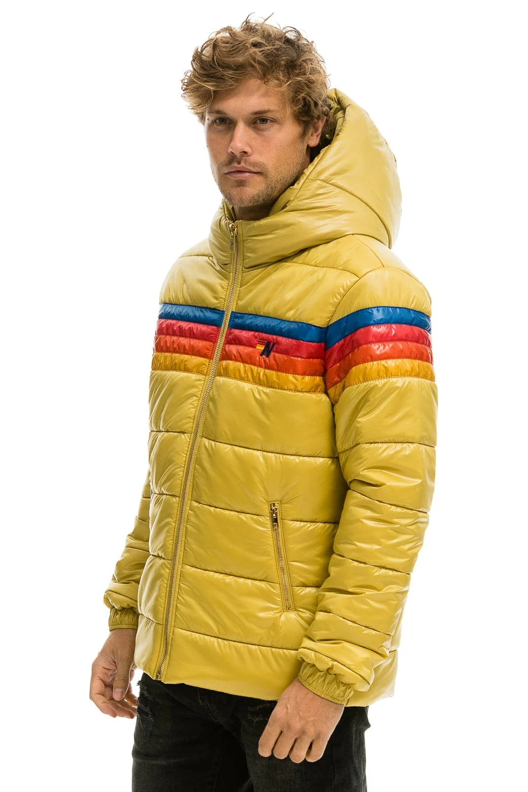 15975-4-stripe-luxe-trekker-jacket-glossy-khaki-2.webp 4 STRIPE LUXE TREKKER JACKET - GLOSSY KHAKI