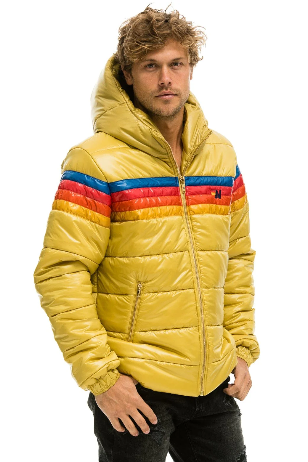 15975-4-stripe-luxe-trekker-jacket-glossy-khaki-6.webp 4 STRIPE LUXE TREKKER JACKET - GLOSSY KHAKI