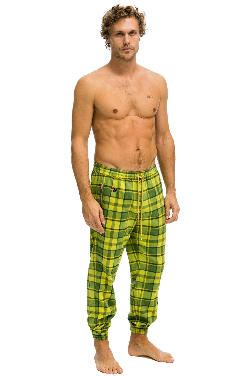 16431-unisex-plaid-lodge-pant-avocado-plaid-4.webp UNISEX PLAID LODGE PANT - AVOCADO PLAID