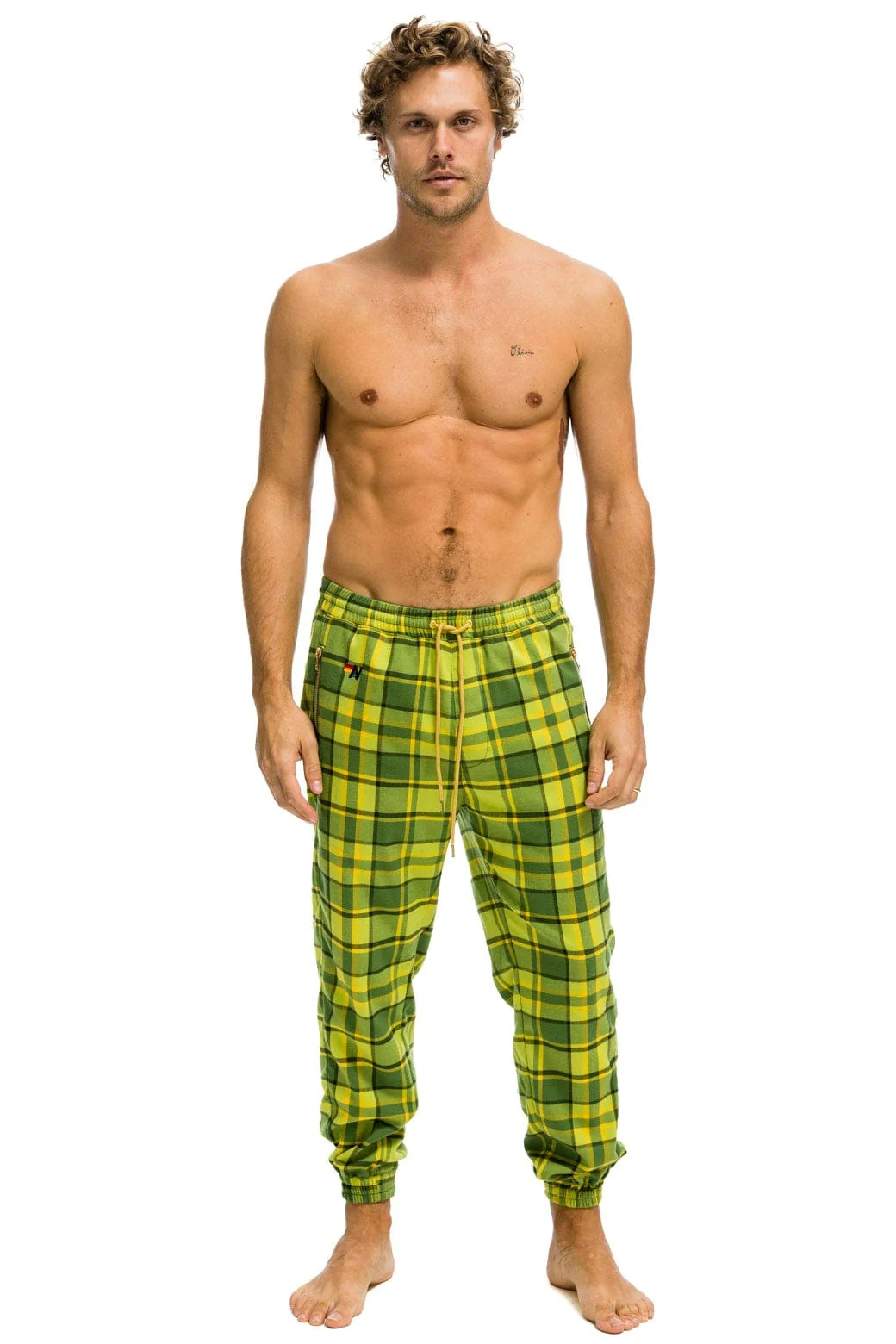 16431-unisex-plaid-lodge-pant-avocado-plaid-9.webp UNISEX PLAID LODGE PANT - AVOCADO PLAID