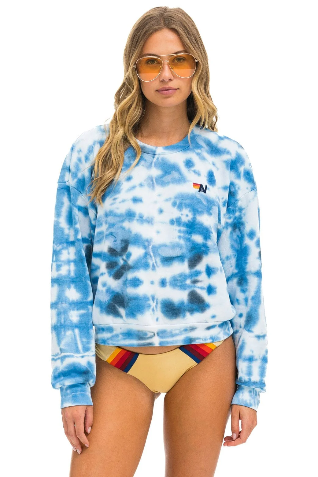 17023-hand-dyed-relaxed-crew-sweatshirt-tie-dye-blue-1.webp HAND DYED RELAXED CREW SWEATSHIRT - TIE DYE BLUE