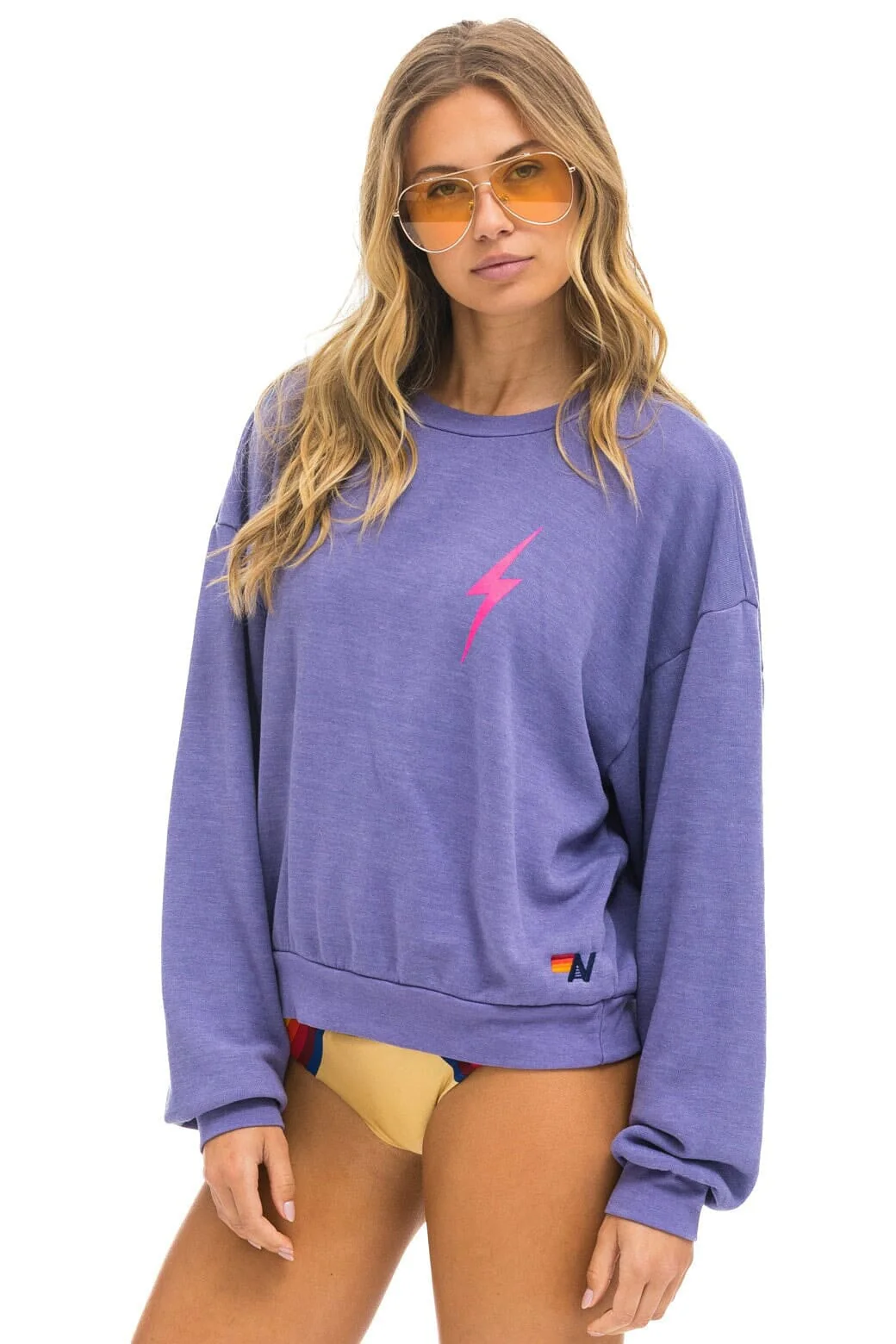 17829-bolt-2-relaxed-crew-sweatshirt-lavender-neon-pink-3.webp BOLT 2 RELAXED CREW SWEATSHIRT - LAVENDER // NEON PINK