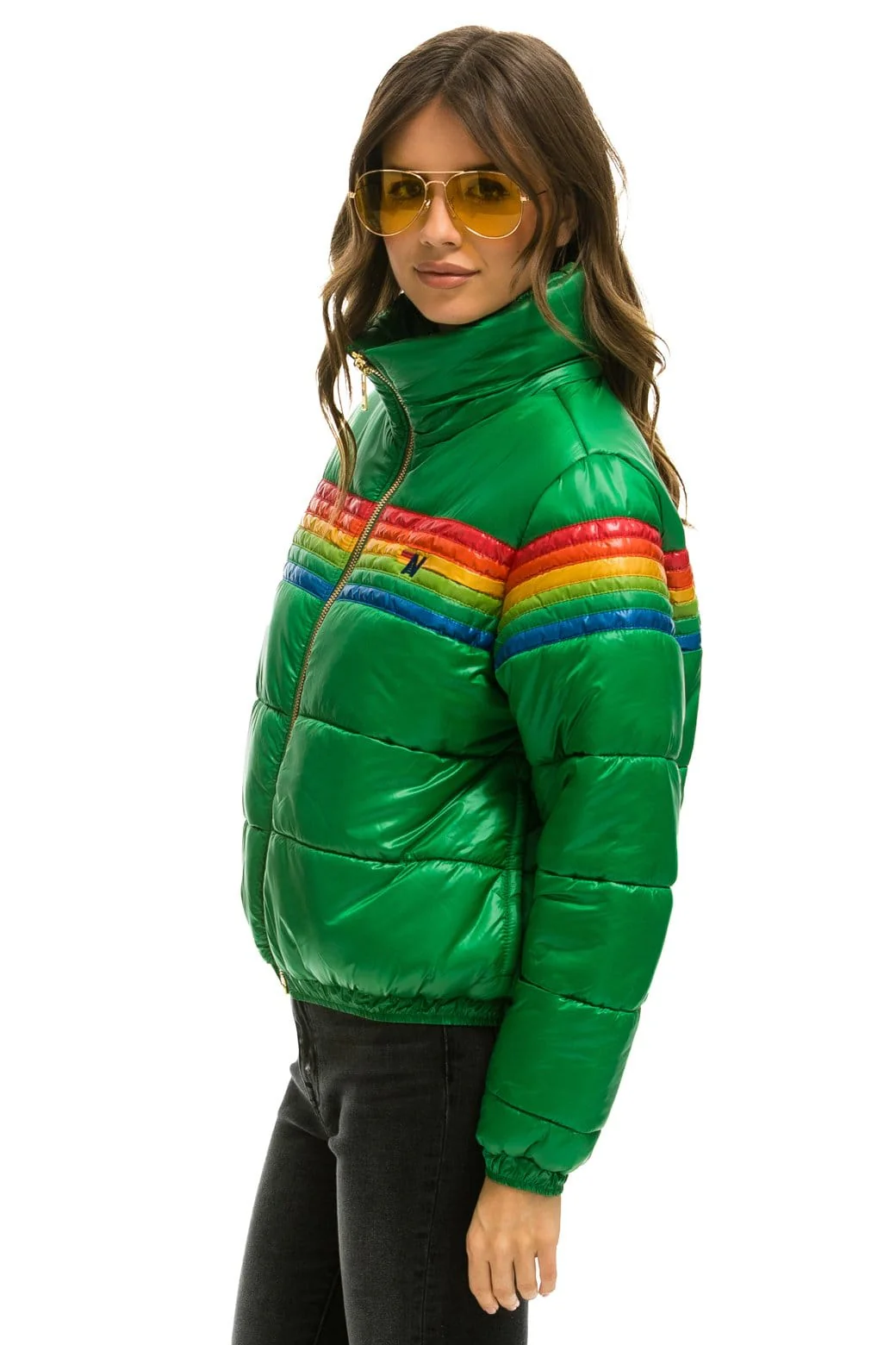 1848-6-stripe-luxe-apres-puffer-jacket-glossy-amazon-2.webp 6 STRIPE LUXE APRES PUFFER JACKET - GLOSSY AMAZON