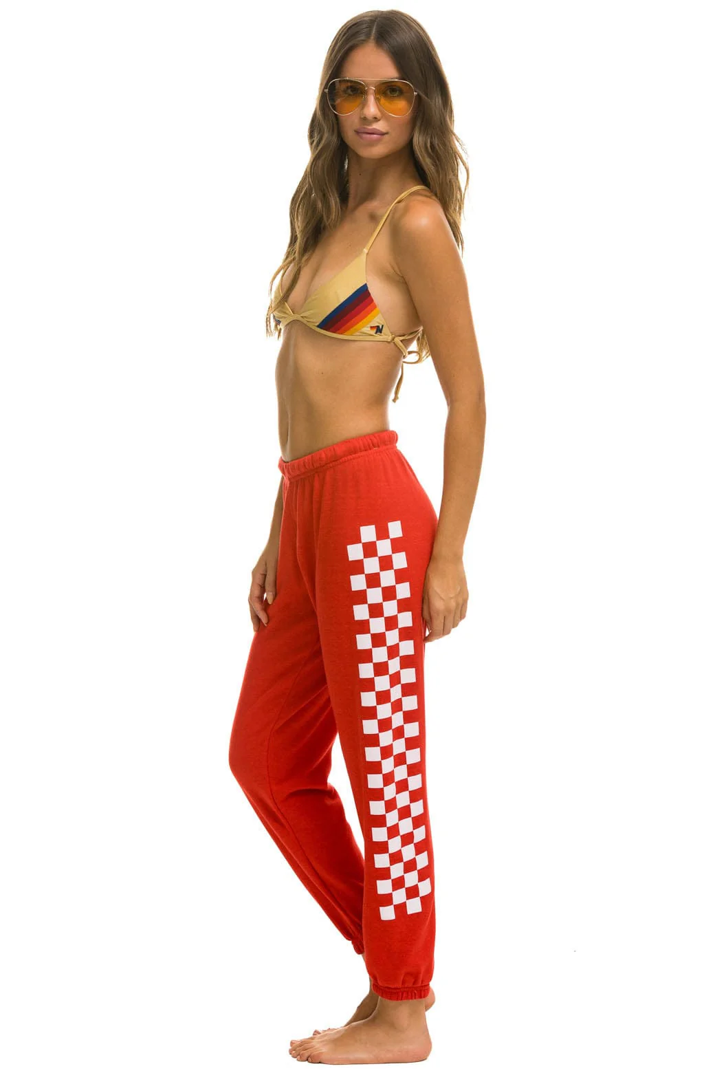 19167-check-leg-sweatpants-red-white-1.webp CHECK LEG SWEATPANTS - RED // WHITE