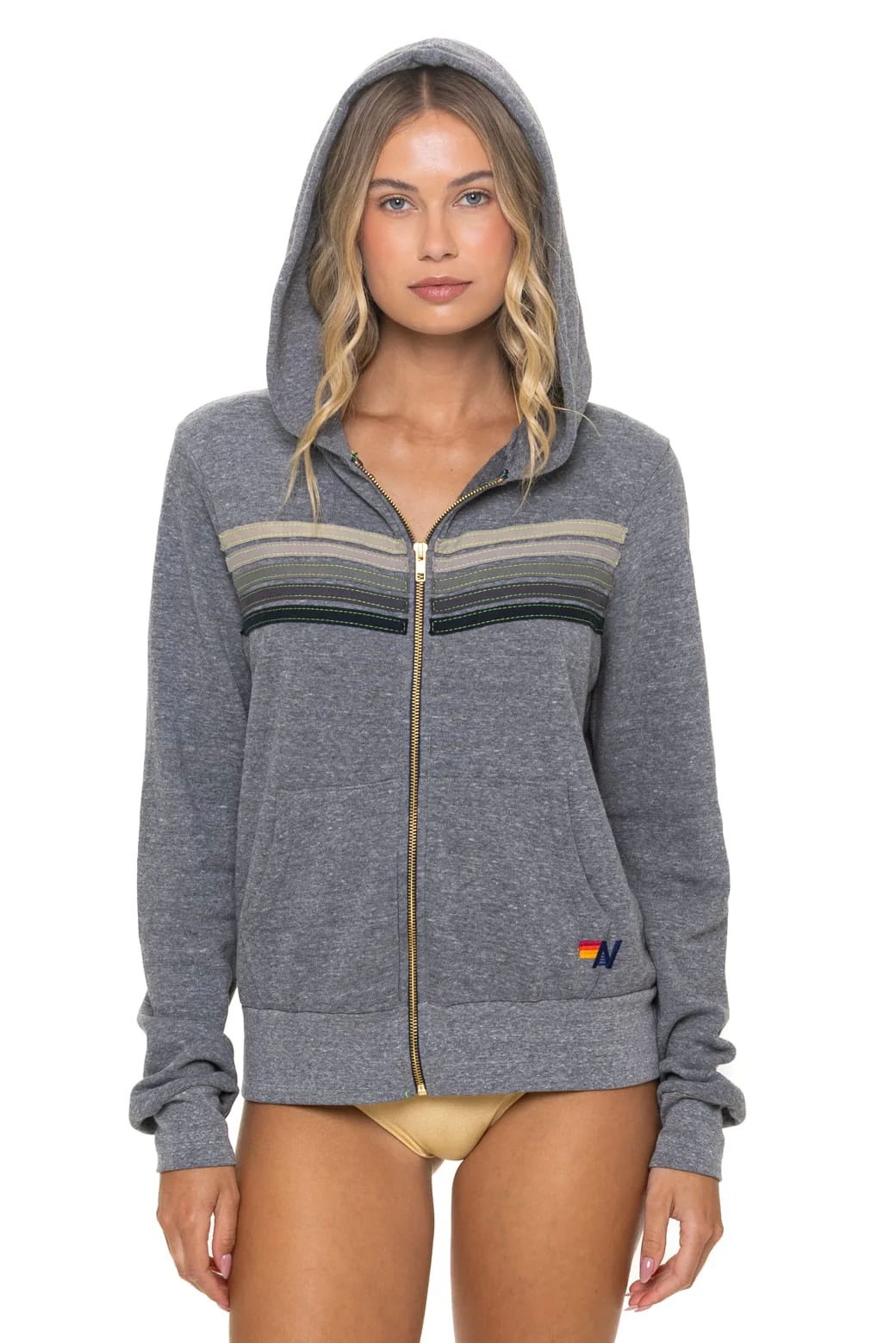 2109-5-stripe-hoodie-heather-grey-grey-1.webp 5 STRIPE HOODIE - HEATHER GREY // GREY