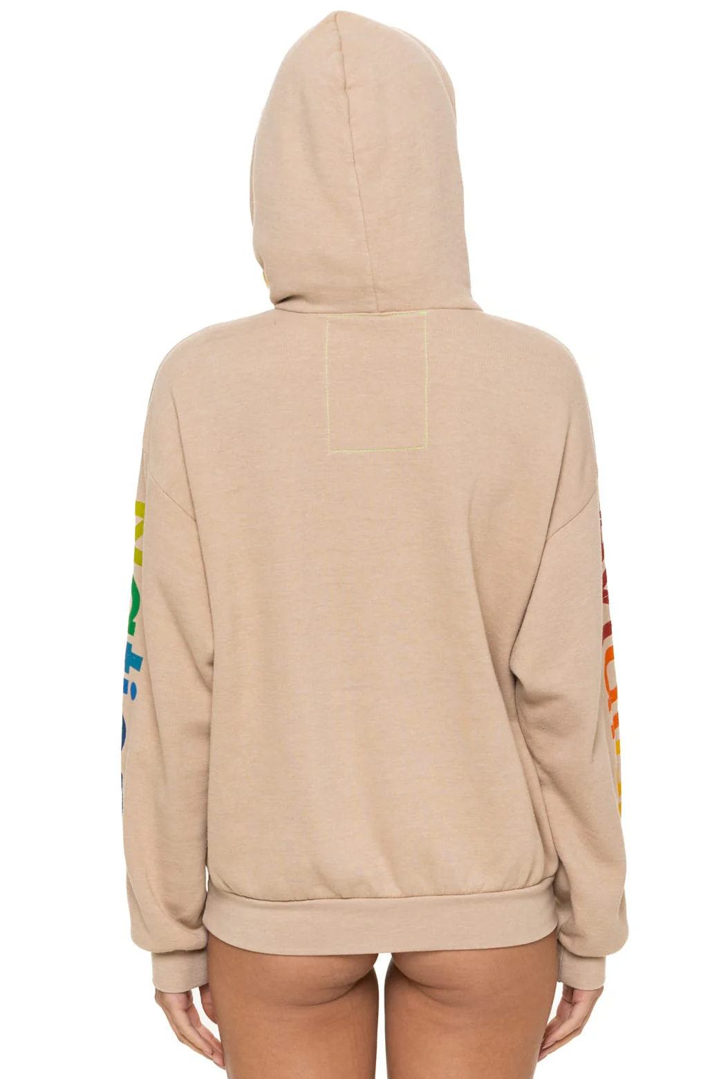 AVIATOR NATION  RELAXED PULLOVER HOODIE - SAND