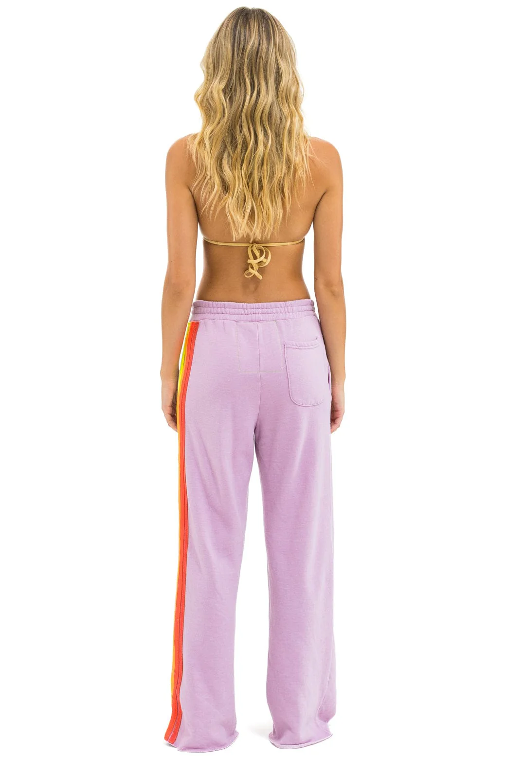 234-5-stripe-wide-leg-pocket-sweatpants-mauve-white-neon-3.webp 5 STRIPE WIDE LEG POCKET SWEATPANTS - MAUVE // WHITE NEON