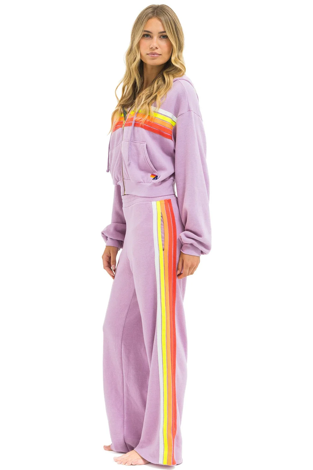 234-5-stripe-wide-leg-pocket-sweatpants-mauve-white-neon-6.webp 5 STRIPE WIDE LEG POCKET SWEATPANTS - MAUVE // WHITE NEON