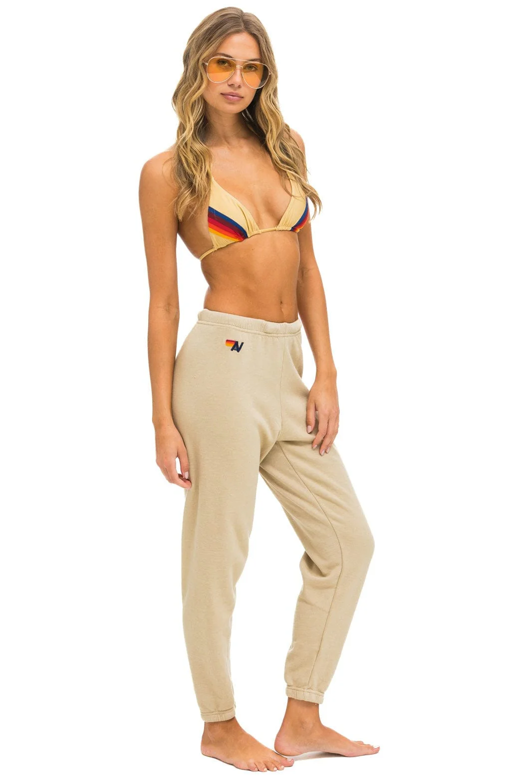3117-5-stripe-sweatpants-sand-pink-green-3.webp 5 STRIPE SWEATPANTS - SAND // PINK // GREEN