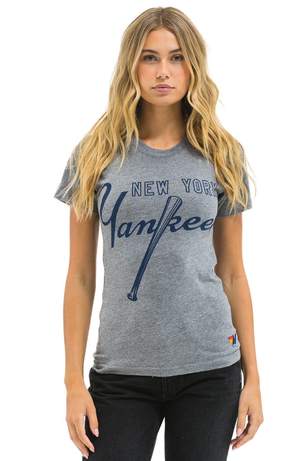 363-ny-yankees-bolt-crew-tee-heather-2.jpg NY YANKEES BOLT CREW TEE - HEATHER