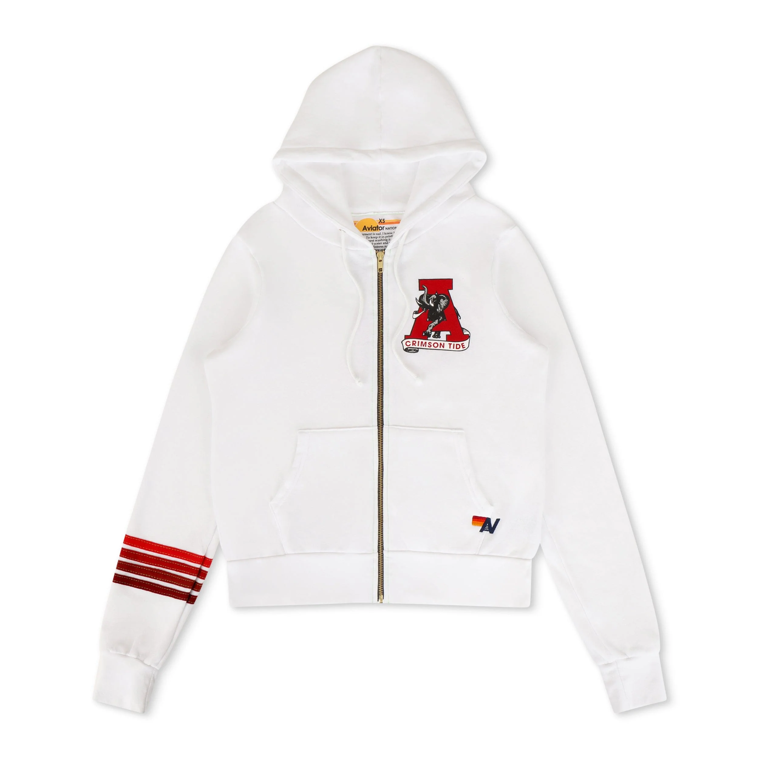 4741-university-of-alabama-roll-tide-zip-hoodie-white-5.webp UNIVERSITY OF ALABAMA ROLL TIDE ZIP HOODIE - WHITE