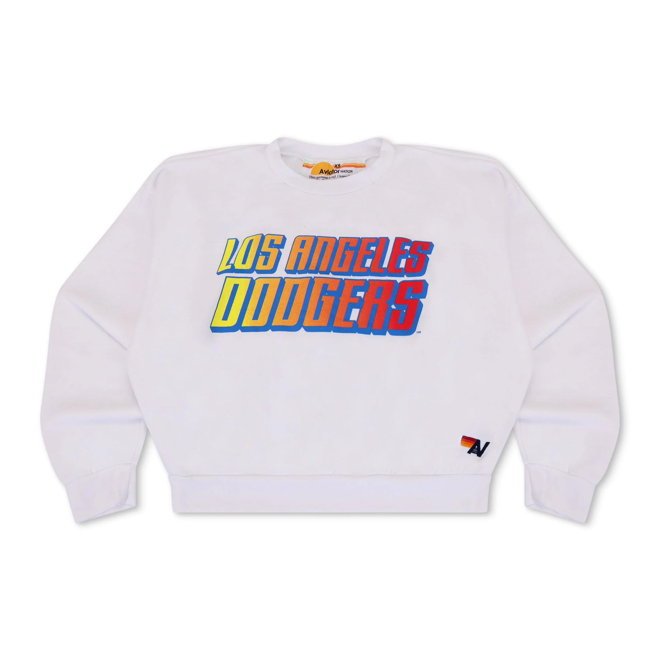 LOS ANGELES DODGERS 2026 RELAXED CREW SWEATSHIRT - WHITE