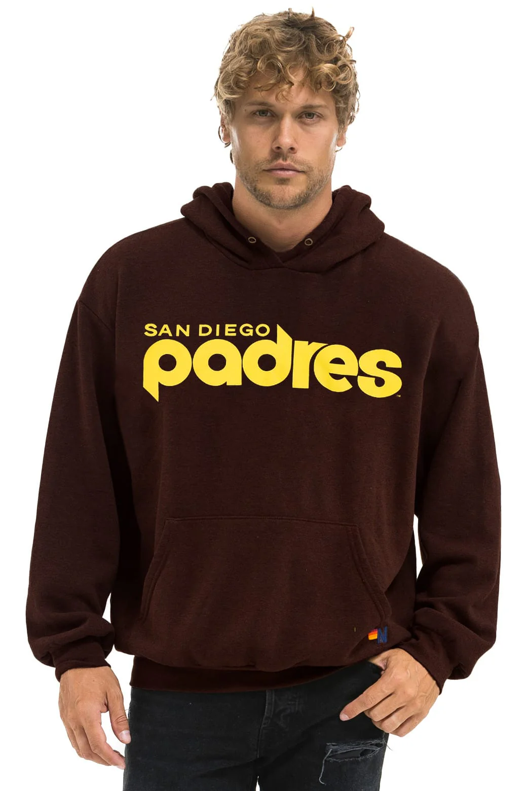 SAN DIEGO 2026 RELAXED PULLOVER HOODIE - BROWN
