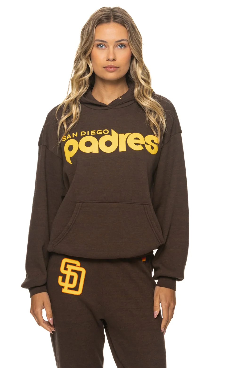 SAN DIEGO 2026 RELAXED PULLOVER HOODIE - BROWN