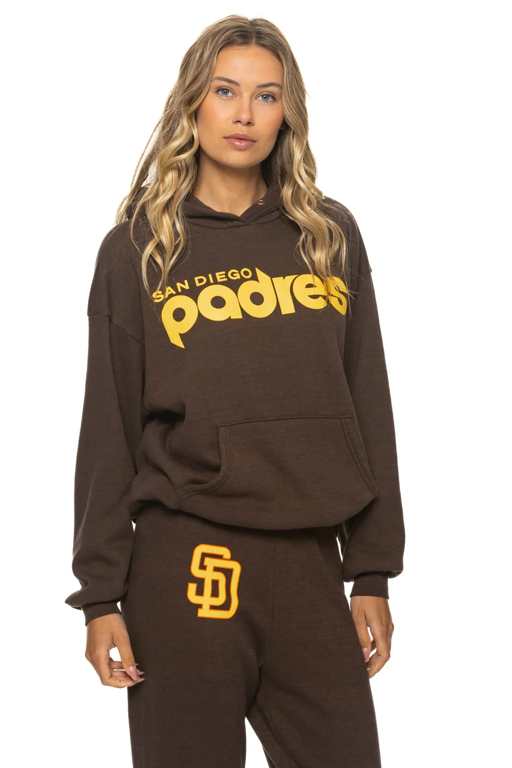 SAN DIEGO 2026 RELAXED PULLOVER HOODIE - BROWN