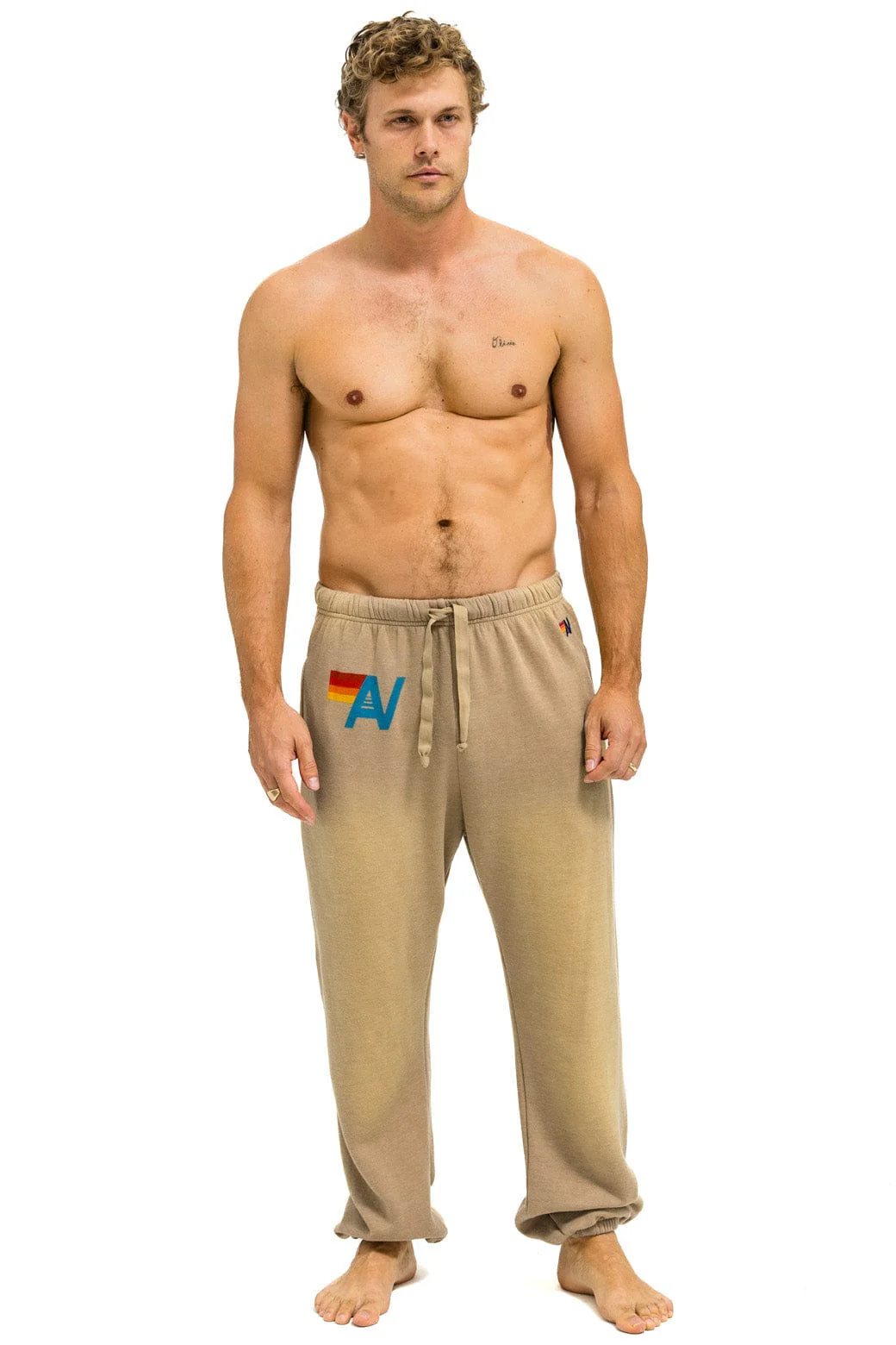 VINTAGE LOGO SWEATPANTS - FADED TAN