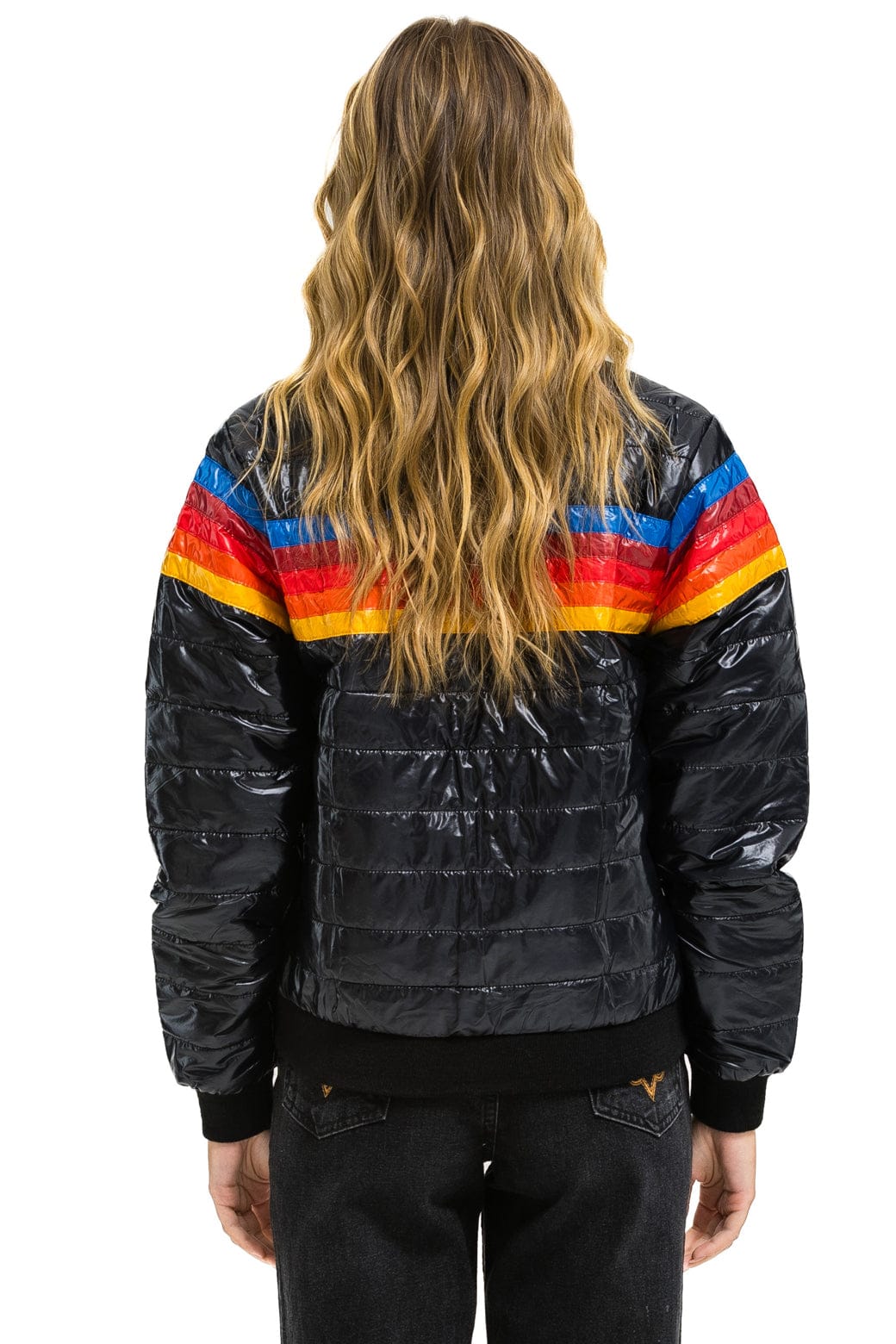 7726-5-stripe-jacket-glossy-black-5.jpg 5 STRIPE JACKET - GLOSSY BLACK