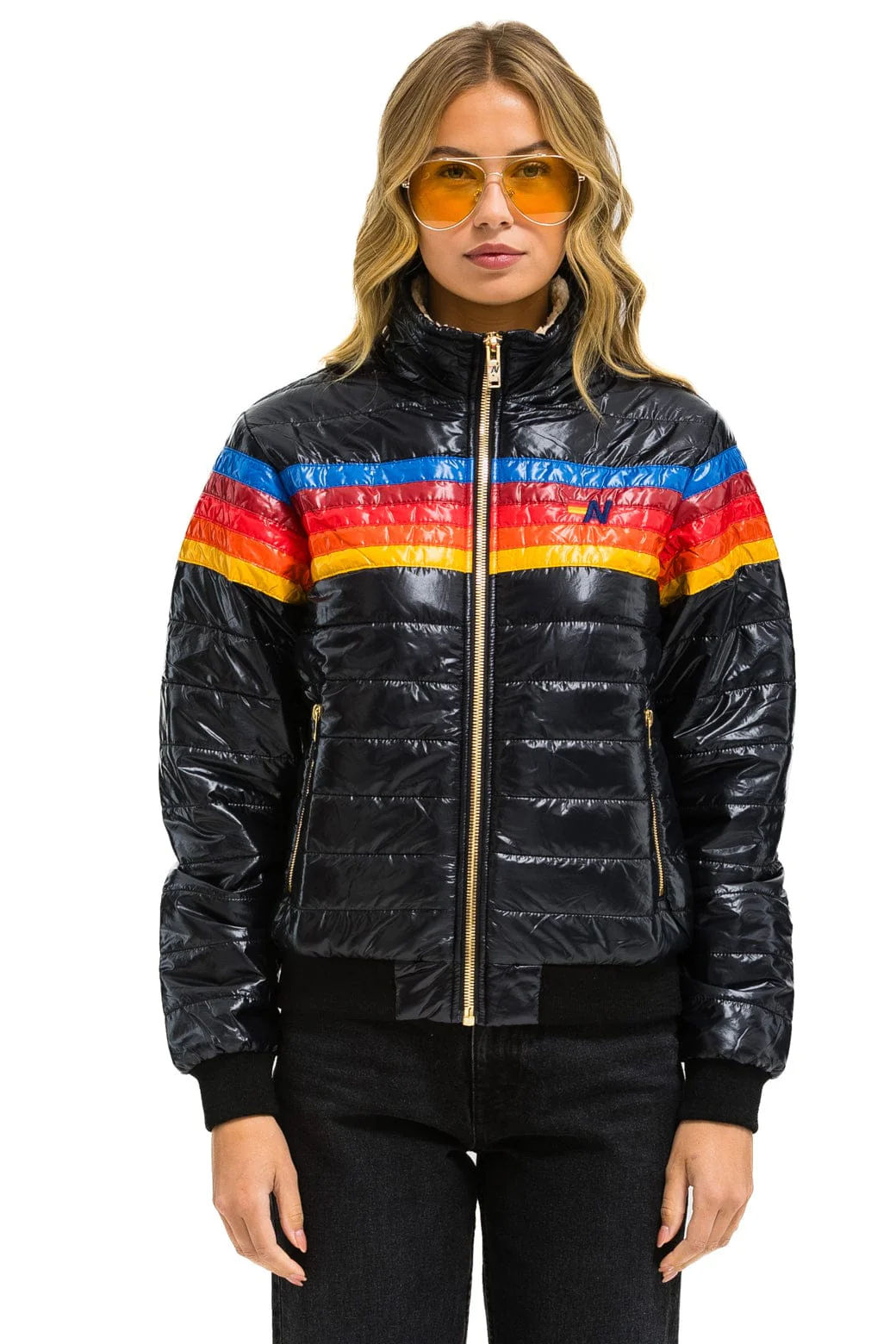 7726-5-stripe-jacket-glossy-black-6.webp 5 STRIPE JACKET - GLOSSY BLACK