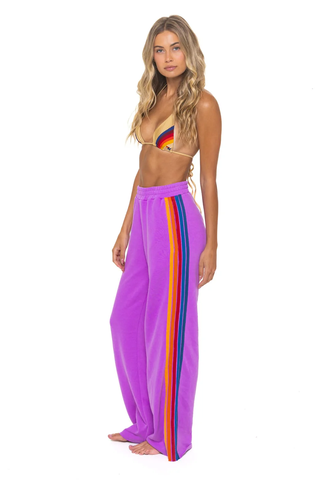 80-5-stripe-wide-leg-pocket-sweatpants-neon-purple-1.webp 5 STRIPE WIDE LEG POCKET SWEATPANTS - NEON PURPLE