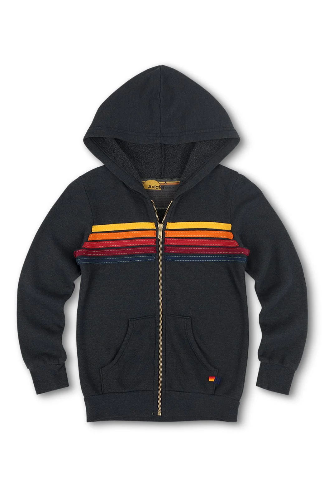 8342-kid-s-5-stripe-hoodie-charcoal-1.webp KID'S 5 STRIPE HOODIE - CHARCOAL