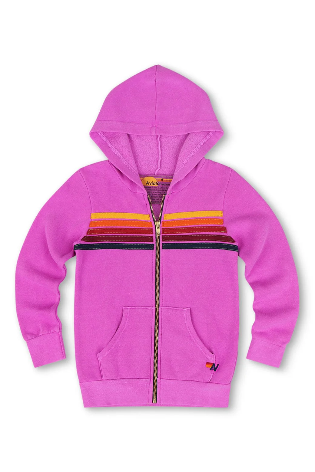 8366-kid-s-5-stripe-hoodie-neon-purple-1.webp KID'S 5 STRIPE HOODIE - NEON PURPLE