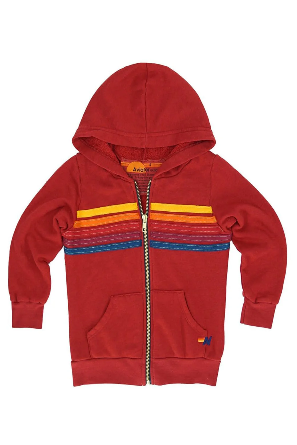 8390-kid-s-5-stripe-hoodie-red-1.webp KID'S 5 STRIPE HOODIE - RED