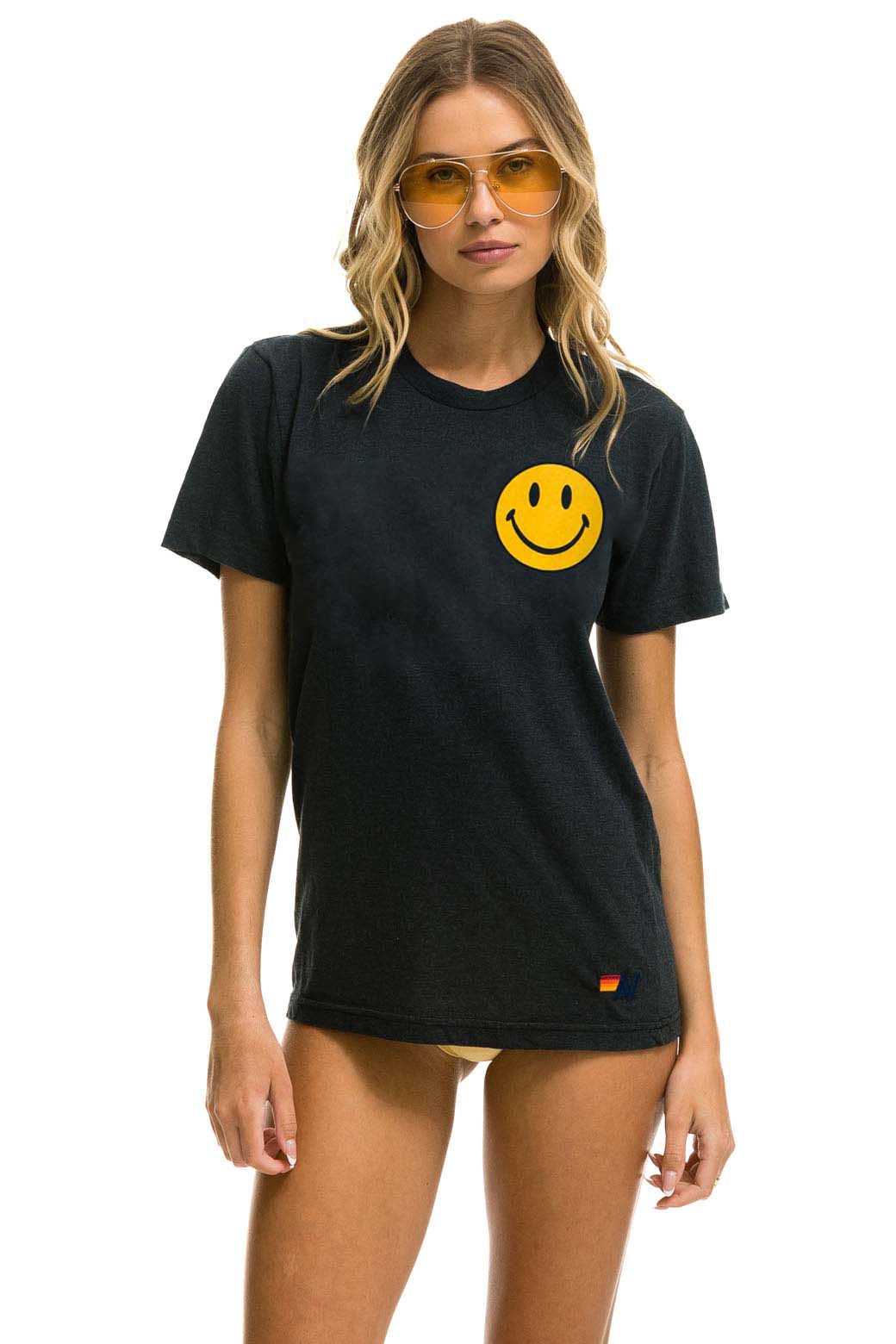 8906-smiley-2-crew-tee-charcoal-2.jpg SMILEY 2 CREW TEE - CHARCOAL
