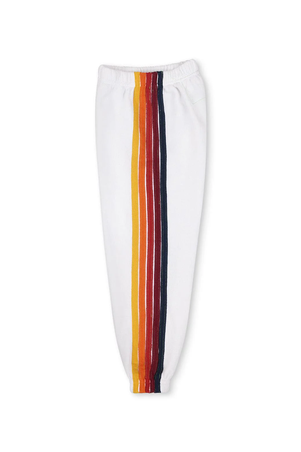 KID'S 5 STRIPE SWEATPANTS - WHITE