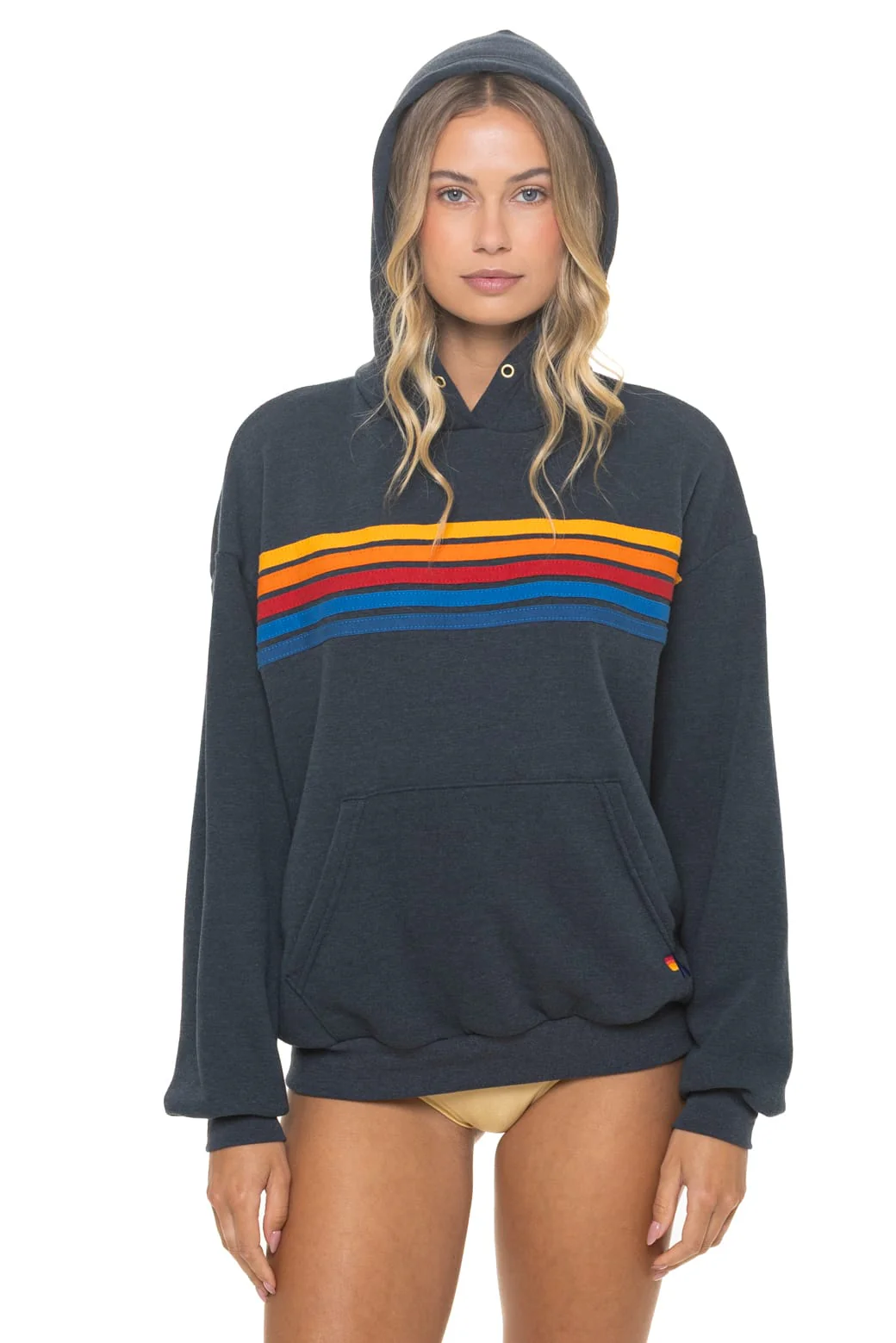 99-5-stripe-relaxed-pullover-hoodie-charcoal-1.webp 5 STRIPE RELAXED PULLOVER HOODIE - CHARCOAL