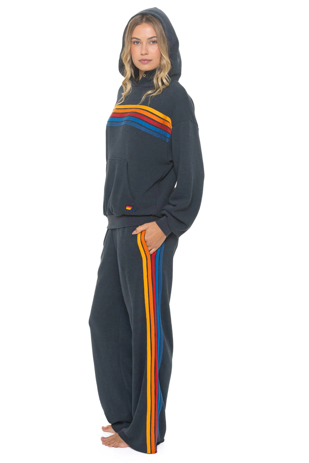 99-5-stripe-relaxed-pullover-hoodie-charcoal-3.webp 5 STRIPE RELAXED PULLOVER HOODIE - CHARCOAL
